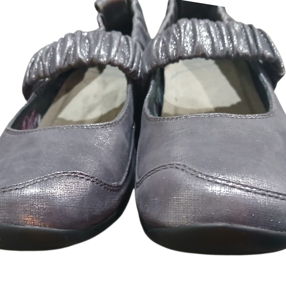 Dansko Leather Blue Metallic Mary Jane Womans 39 8.5 Womans - Picture 6 of 9